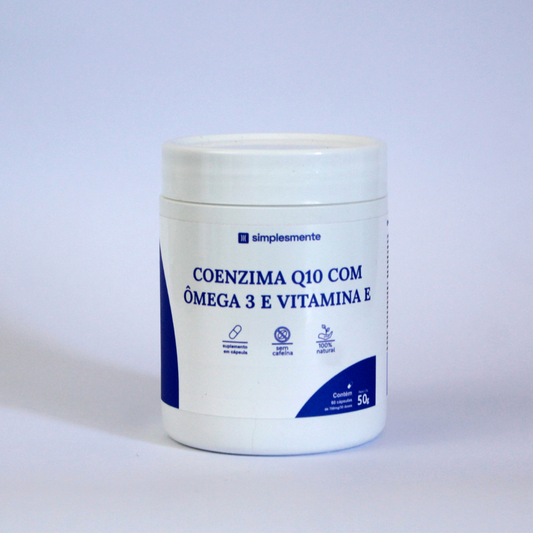 Coenzima Q10 com Ômega 3 e Vitamina E